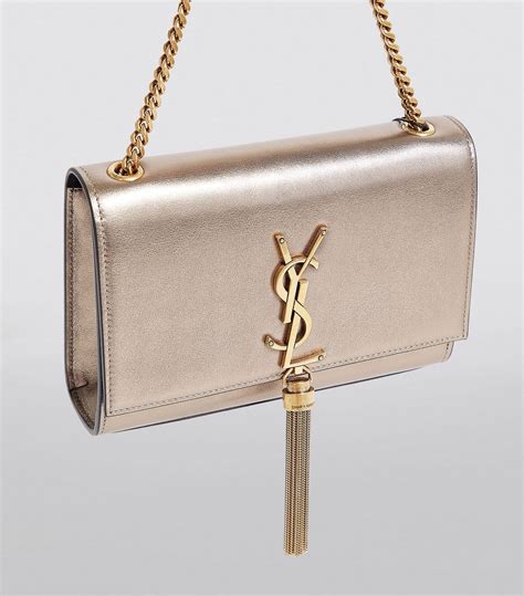 ysl kate satchel small|KATE TASSEL SMALL IN METALLIC LEATHER .